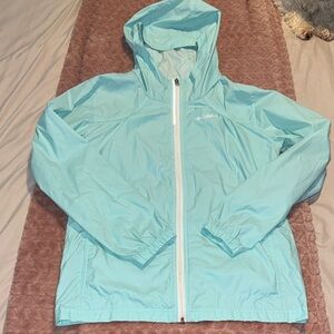 Girls Large Columbia Lightweight Windbreaker / Rain Jacket (14/16)
